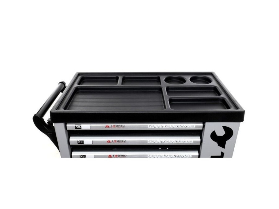 (obrázek pro) Dílenská pojízdná skříňka, 7 zásuvek, sada nářadí 251ks TAGRED