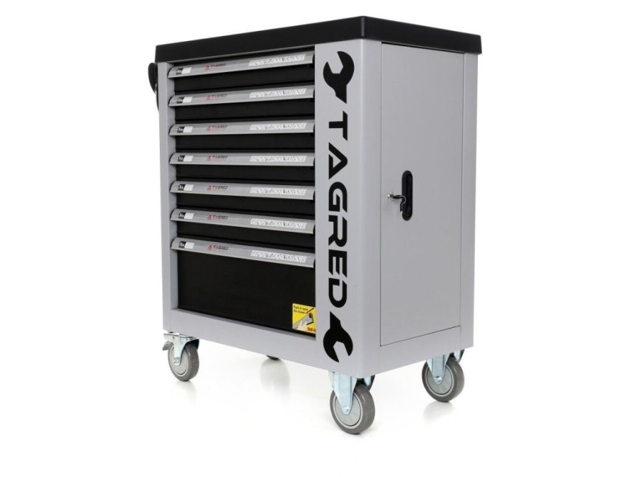 (obrázek pro) Dílenská pojízdná skříňka, 7 zásuvek, sada nářadí 251ks TAGRED