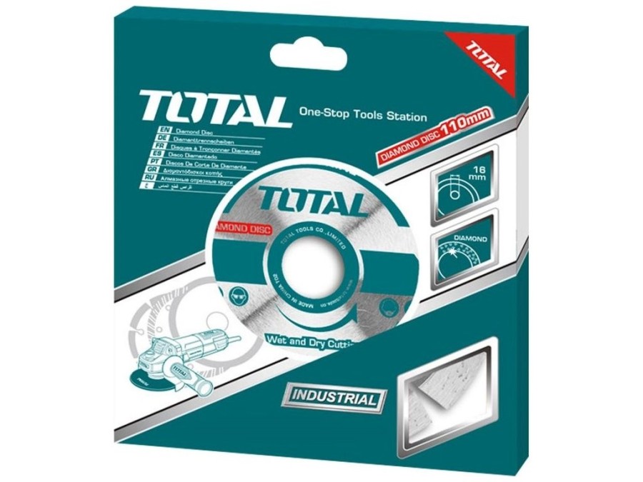 (obrázek pro) Kotouč řezný diamantový segmentový, 115x22,2mm, suché řezání, TOTAL