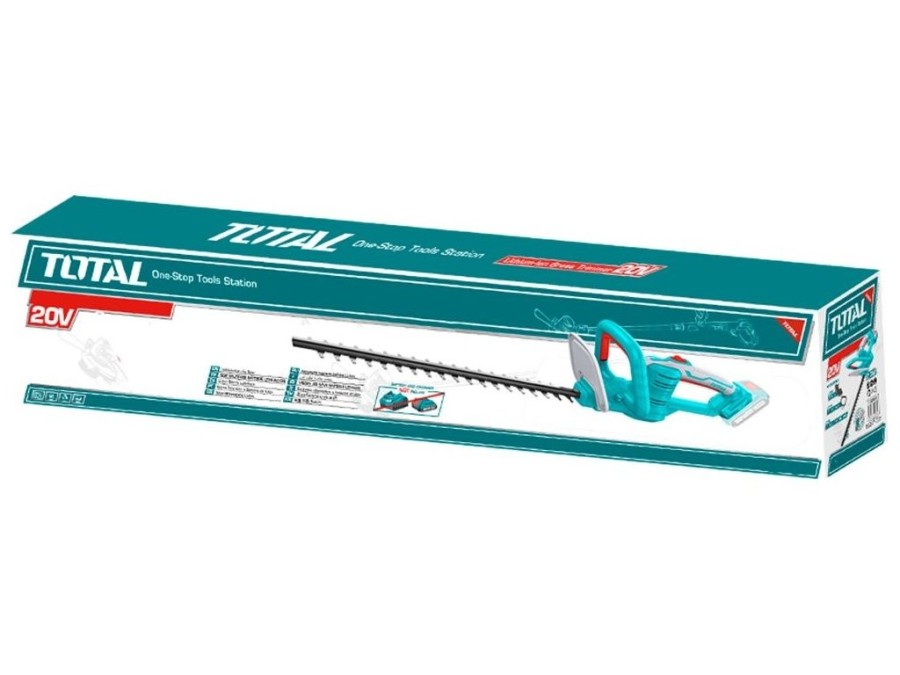 (obrázek pro) Aku nůžky na živé ploty, 20V Li-ion, 2000mAh, 1ks baterie a 1ks nabíječky, TOTAL