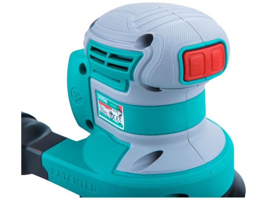 (obrázek pro) Aku excentrická bruska, 125mm, 20V Li-ion, 2000mAh, bez baterie a nabíječky, TOTAL