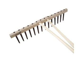 (obrázek pro) Hrábě dřevěné s násadou 14 PVC kolík