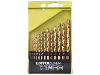 (obrázek pro) Vrtáky do kovu, sada 13ks, EXTOL CRAFT