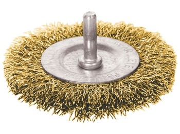 (obrázek pro) Kartáč okružní, O 75mm, vlnitý drát S 0,3mm, stopka 6mm, EXTOL CRAFT