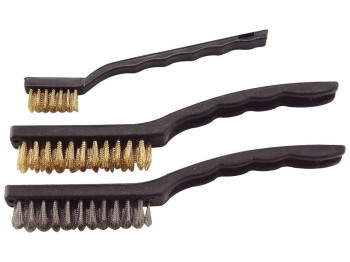 (obrázek pro) Kartáče ocelové, sada 3ks, 180mm, 2x225mm, vlnitý drát S 0,3mm a S 0,5mm, EXTOL CRAFT