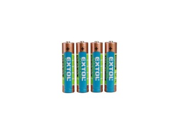 (obrázek pro) Baterie alkalické EXTOL ENERGY ULTRA +, 4ks, 1,5V AAA (LR03), EXTOL ENERGY