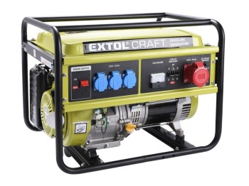 (obrázek pro) Elektrocentrála benzínová, 13HP/5,5kW (400V) 3x1,8kW (230V) EXTOL CRAFT