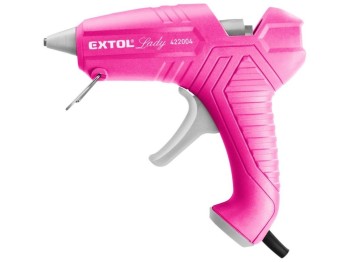(obrázek pro) Pistole tavná lepící, ⌀11mm, 40W, růžová EXTOL LADY