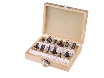 (obrázek pro) Frézy tvarové do dřeva s SK plátky, sada 12ks, EXTOL CRAFT