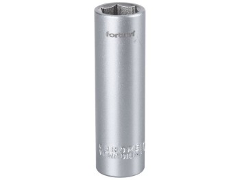 (obrázek pro) Klíč nástrčný prodloužený, 1/4', 10mm, L 50mm, 61CrV5, FORTUM