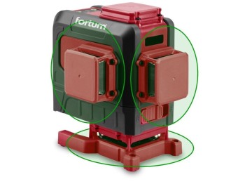 (obrázek pro) Laser zelený 3D liniový, křížový samonivelační FORTUM