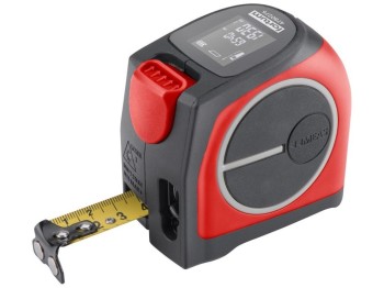 (obrázek pro) Metr laserový 40m v kombinaci s 5m svinovacím, laser : 0,129 - 40m FORTUM