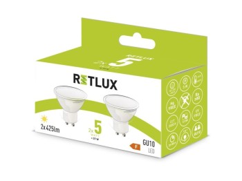 (obrázek pro) LED žárovka eko sada 2x5W GU10 REL 36 RETLUX