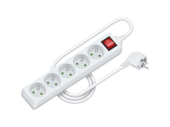 (obrázek pro) Prodlužovací přívod RPC 28, 1,5 m, 5 zásuvek, 3 x 1,0 mm² WS RETLUX