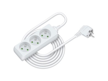 (obrázek pro) Prodlužovací přívod RPC 04, 5 m, 3 zásuvky, 3 x 1,0 mm² RETLUX