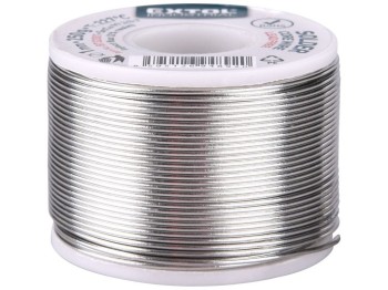 (obrázek pro) Drát pájecí trubičkový, Sn 99,3 %, Cu 0,7 % , ⌀ 1 mm, 250 g - EXTOL INDUSTRIAL