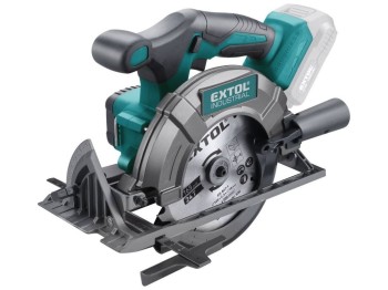 (obrázek pro) Pila kotoučová aku SHARE20V, 165mm, BRUSHLESS, 20V Li-ion, bez baterie a nabíječky EXTOL INDUSTRIAL