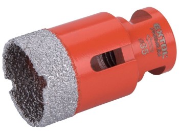 (obrázek pro) Korunka vykružovací diamantová, ø35mm, závit M14 EXTOL PREMIUM