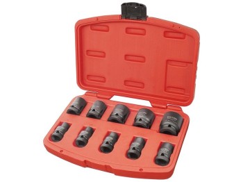 (obrázek pro) Hlavice nástrčné rázové, sada 10ks, 1/2″, 9-27mm, CrMoV EXTOL PREMIUM (8818131)