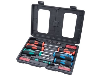 (obrázek pro) Šroubováky a hroty sada 47ks, 1/4″ hroty a 4mm mini hroty, CrV EXTOL PREMIUM