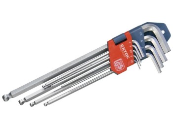 (obrázek pro) Imbus klíče prodloužené, sada 9ks, CrV, EXTOL PREMIUM