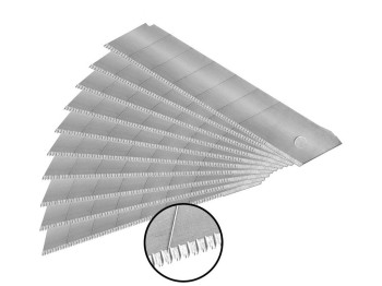 (obrázek pro) Břity ulamovací se zoubkovým ostřím 25 mm 10 ks EXTOL PREMIUM