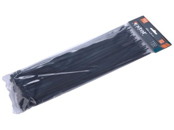 (obrázek pro) Pásky na vodiče, 4,8x300mm, 100ks, černé, NYLON, EXTOL PREMIUM