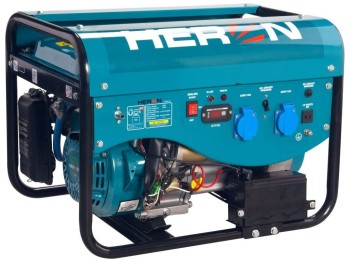 (obrázek pro) Elektrocentrála benzínová a plynová (LPG/NG) 6,3HP, elektrický start, Benzín 2,4kW, LPG 2,2kW, CNG 2,0kW, HERON, LPGG 22