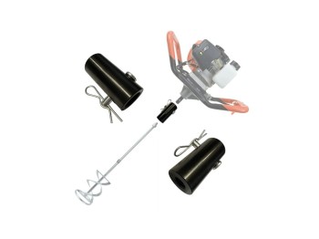 (obrázek pro) Adaptér do motorového zemního vrtáku, pro míchací metlu se závitem M14