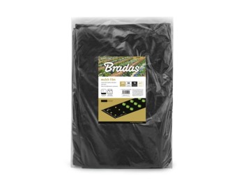 (obrázek pro) Mulčovací fólie 15µm, 1x50m, s otvory BRADAS