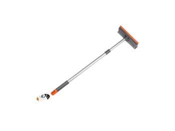 (obrázek pro) Stěrka na mytí skel oboustranná, teleskopická 20cm, rukojeť 60-95cm