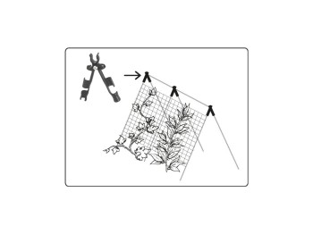 (obrázek pro) Spojka křížová na zahradní tyče 11mm, 3ks, nastavitelná