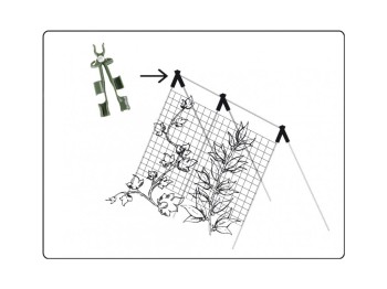 (obrázek pro) Spojka křížová na zahradní tyče 16mm, 3ks, nastavitelná