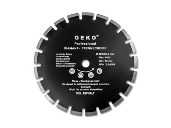 (obrázek pro) Kotouč řezný diamantový segmentový na asfalt 350x25,4mm GEKO