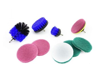 (obrázek pro) Kartáče, brusné rouna sada 10ks GEKO