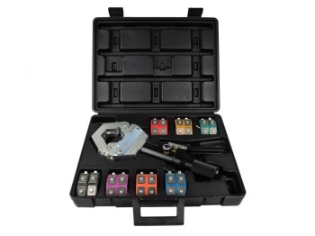 (obrázek pro) Hydraulické krimpovací lisovací kleště, sada na krimpování hadic klimatizací GEKO