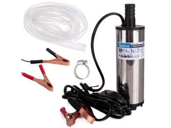 (obrázek pro) Mini čerpadlo na naftu, olej 12V, s hadicí GEKO