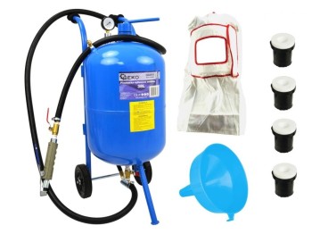 (obrázek pro) Mobilní tryskací jednotka, pískovačka 38l GEKO