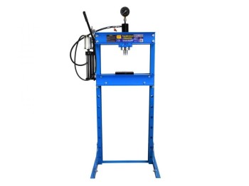 (obrázek pro) Hydraulický, pneumatický dílenský lis 20t s manometrem GEKO