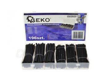 (obrázek pro) Sada izolačních, teplem smrštitelných hadiček 196ks GEKO
