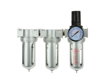 (obrázek pro) Regulátor tlaku 1MPa s filtrem, manometrem a přim. oleje 1/2″ GEKO