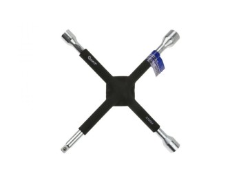 (obrázek pro) Křížový klíč na kolové matice 14″ 17mm, 19mm, 21mm, 1/2″ GEKO