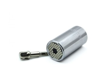 (obrázek pro) Univerzální nástrčná hlavice CrV 11-32mm + adaptér GEKO