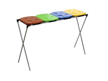 (obrázek pro) Stojan pro 4 pytle na tříděný odpad GEKO