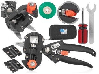 (obrázek pro) Nůžky roubovací 210mm, sada příslušenství GEKO