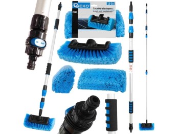 (obrázek pro) Kartáč teleskopický 130-300cm, na mytí fotovoltaických panelů GEKO