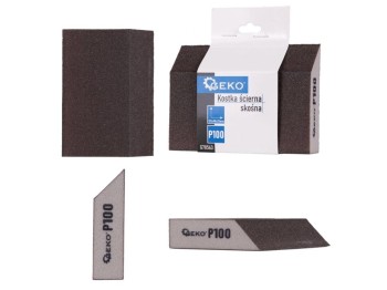 (obrázek pro) Houba brusná, zkosená, 125x90x25mm, P100 GEKO