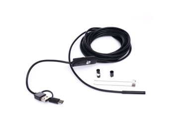 (obrázek pro) Inspekční kamera endoskopická USB 2.0, micro USB, USB-C KRAFT&DELE