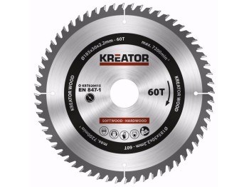 (obrázek pro) KRT020415 - Pilový kotouč na dřevo 185mm, 60T KREATOR