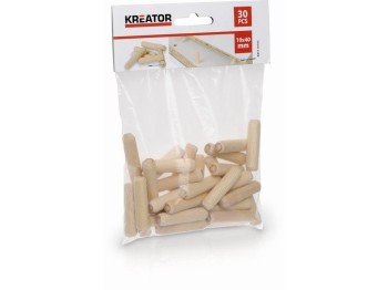 (obrázek pro) KRT110103 - Truhlářské kolíčky 10 x 40 mm (30 ks) KREATOR